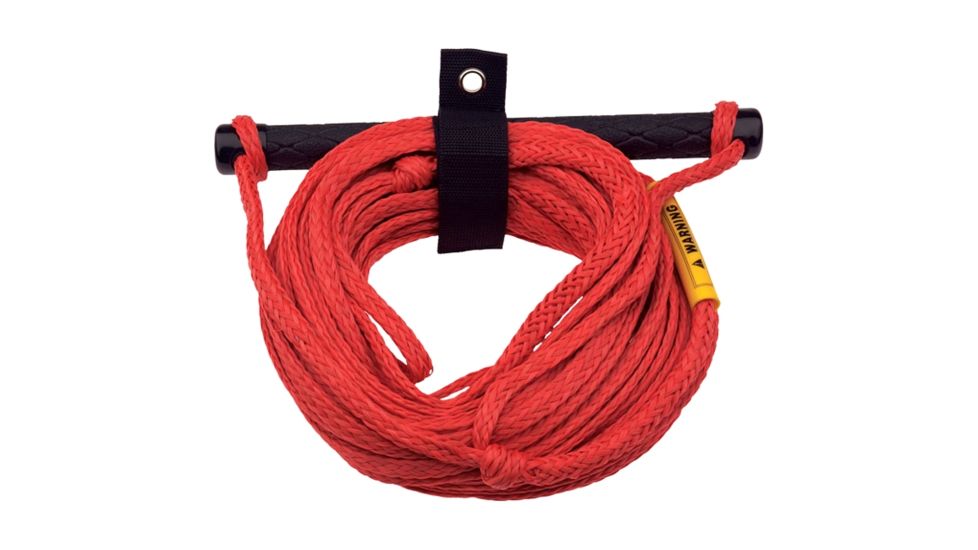 ONYX 75Ft Ski Rope, 1 Section, Red, Aluminum R431RED99