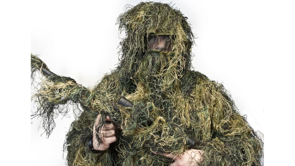 OPMOD Ghillie Suit Woodland Camo, XL/XXL - Chest 48-56&quot;, Waist 38-46&quot; SV_OPMOD_GGHST_WDLN_002