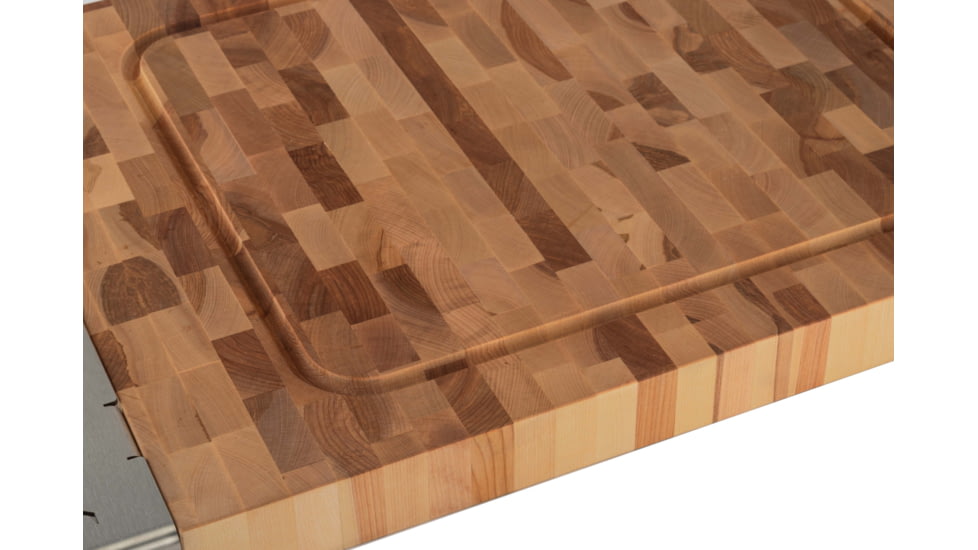 OPMOD HellRazr Hardwood Cuttin Board With Handles, 32 x 18 x 2 in, BUTCH-H0001-0