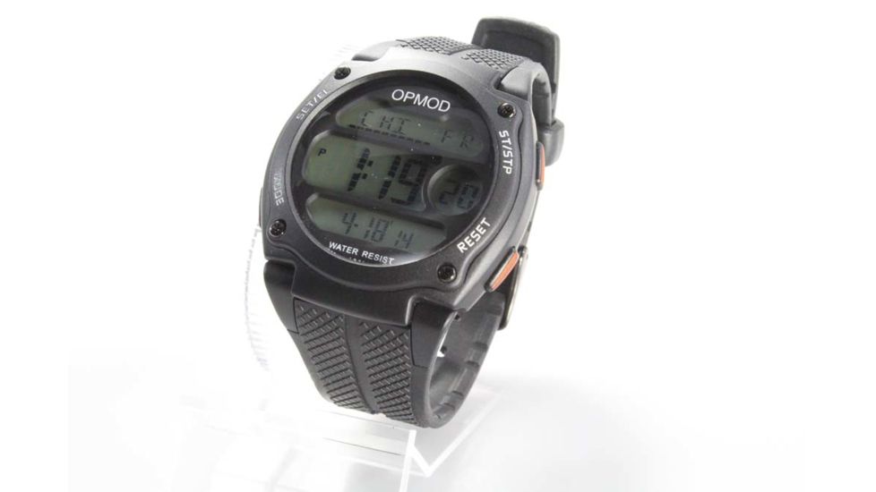 OPMOD T.E.W. 1.0 Tactical Everyday Watch, Black Case/Black Ring/Black Strap, 44mm CS007A