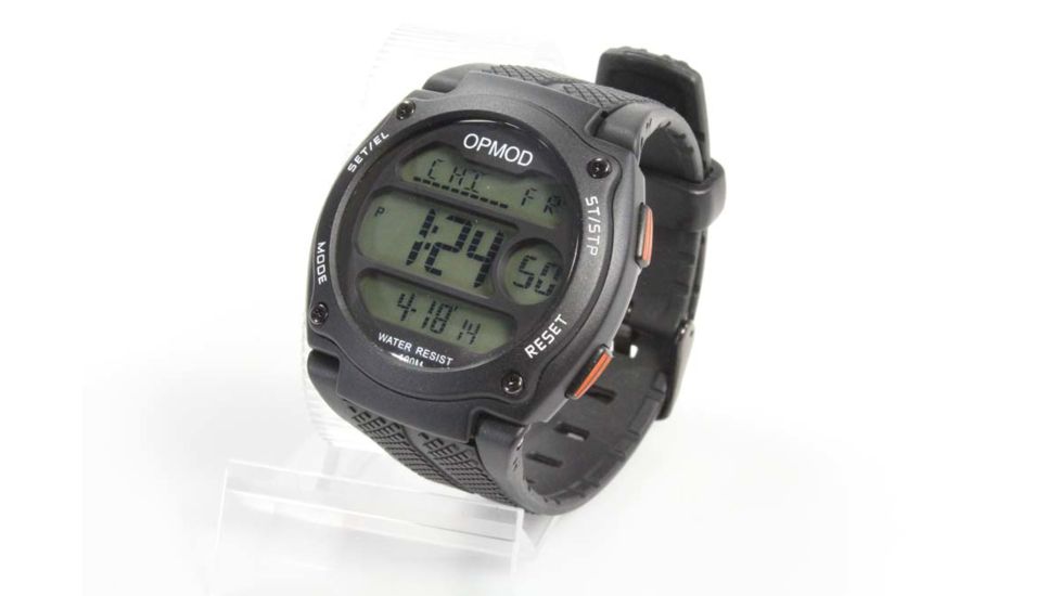 OPMOD T.E.W. 1.0 Tactical Everyday Watch, Black Case/Black Ring/Black Strap, 44mm CS007A