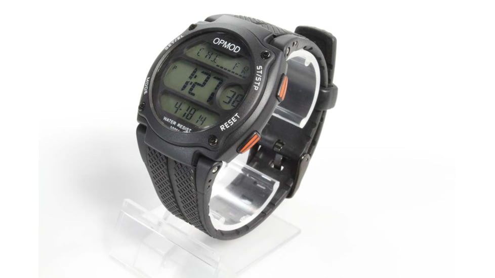 OPMOD T.E.W. 1.0 Tactical Everyday Watch, Black Case/Black Ring/Black Strap, 44mm CS007A