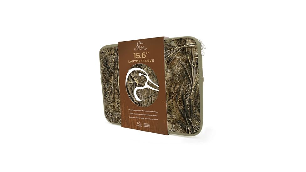 Browning Eyewear Ducks Unlimited Camo 15.6 Laptop Sleeve DUC-SLV-02