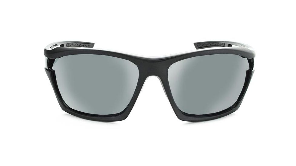 Optic Nerve Cassette Polarized Sunglasses, Two-Tone Black Frame, Lens 2 Sets- Polarized Smoke w/Silver Flash, Copper 21823