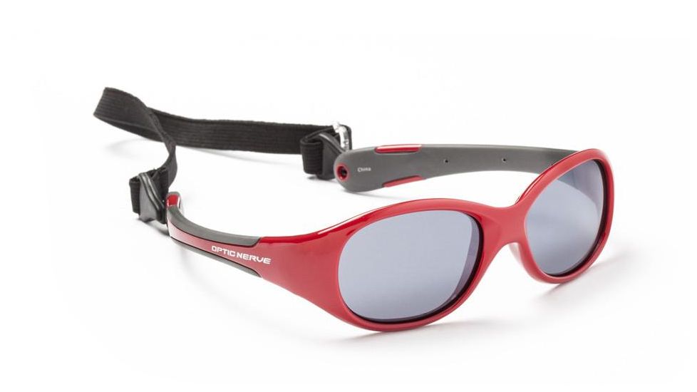 Optic Nerve Lil' Pro Sunglasses - Kids, Red with Grey, 00093