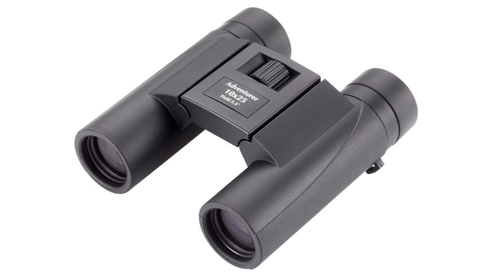 Opticron Adventurer 10x25 Compact Binocular, Black, 10x25, 30065