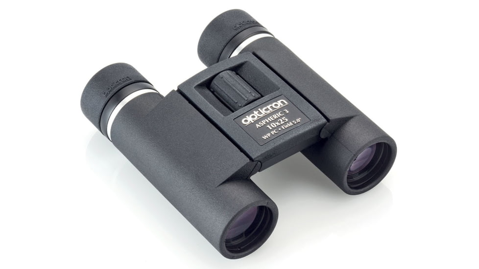 Opticron Aspheric 3 10x25mm Roof Prism Compact Binocular, Black, 30763
