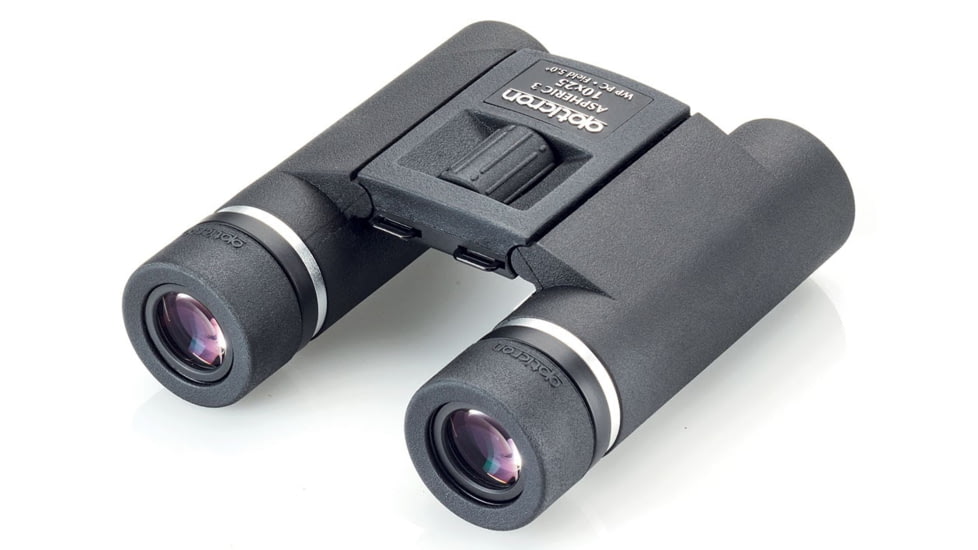 Opticron Aspheric 3 10x25mm Roof Prism Compact Binocular, Black, 30763