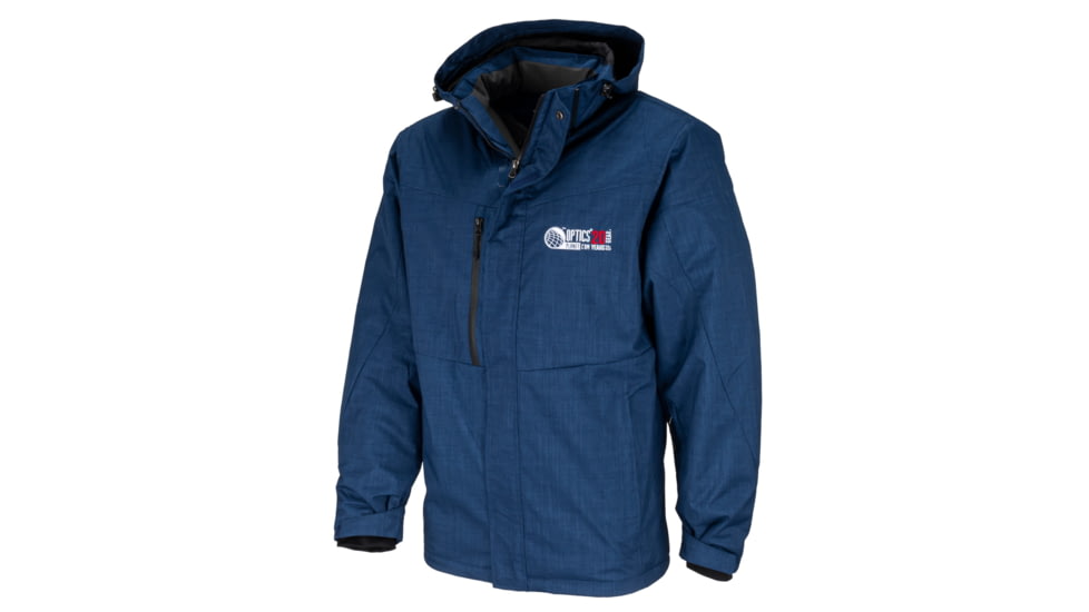 OpticsPlanet Exclusive OpticsPlanet 20th Anniversary Thermal Parka - Men's, Heather blue, Small, OP-PARKA-HB-S