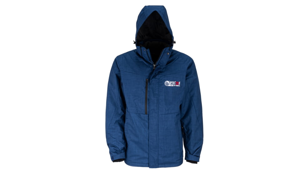 OpticsPlanet Exclusive OpticsPlanet 20th Anniversary Thermal Parka - Men's, Heather blue, Small, OP-PARKA-HB-S
