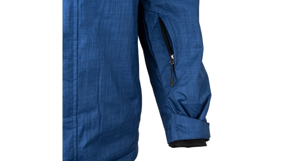 OpticsPlanet Exclusive OpticsPlanet 20th Anniversary Thermal Parka - Men's, Heather blue, Small, OP-PARKA-HB-S