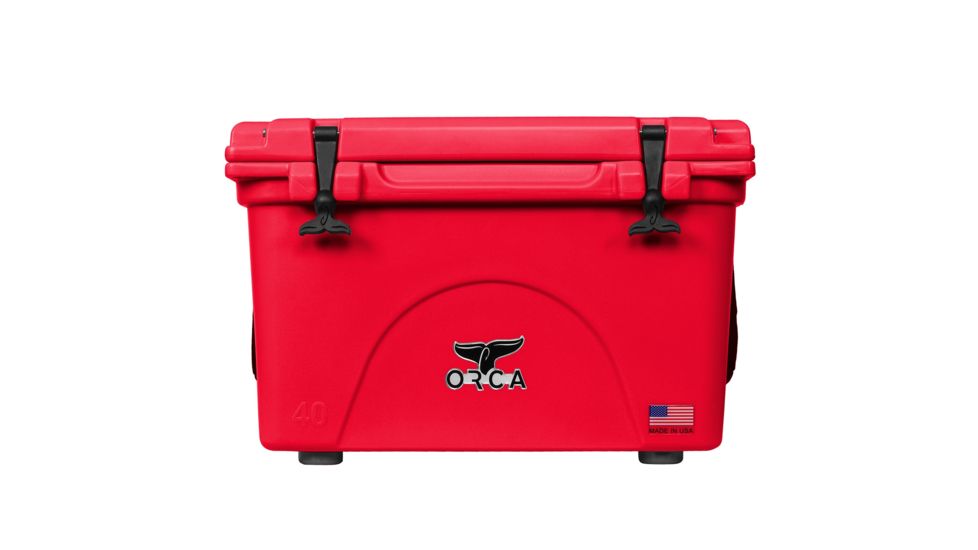Orca Cooler - 40 Quart, Red, ORCRE040