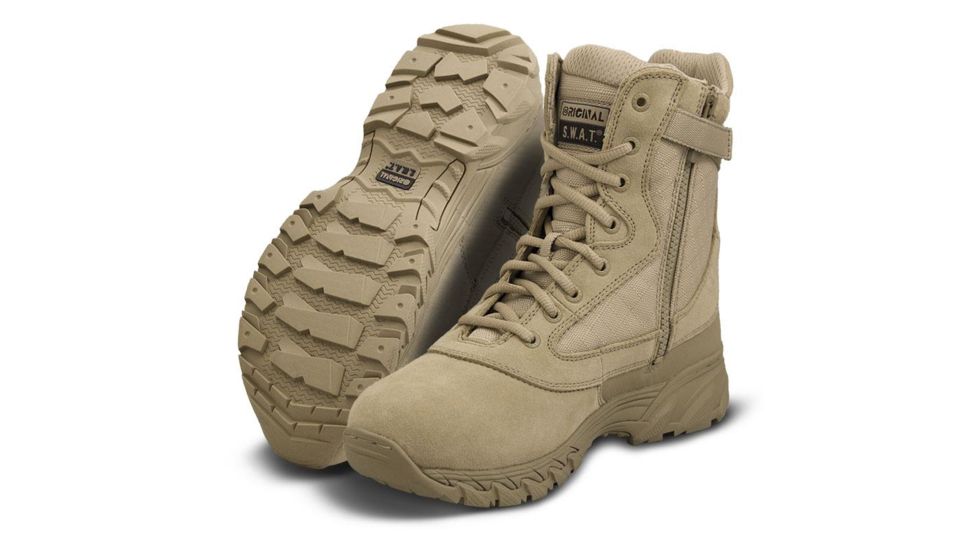 Original S.W.A.T. Chase 9in Side Zip Boots - Womens, Tan, 5, Regular 131212-05.0/EU37