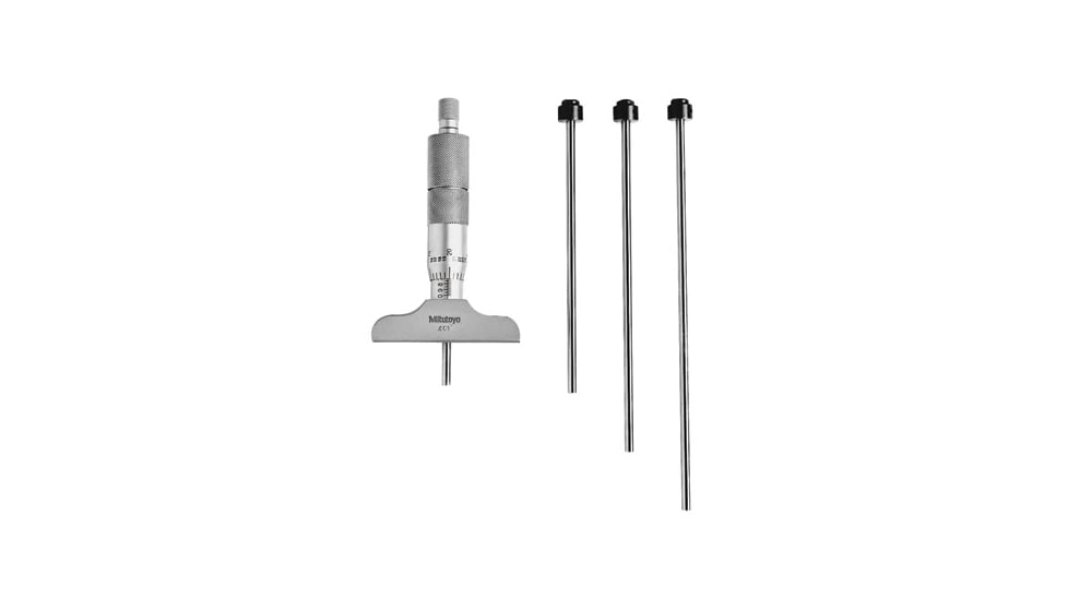 Mitutoyo America 0-12in Depointh Micrometer 504-129-150, Unit EA