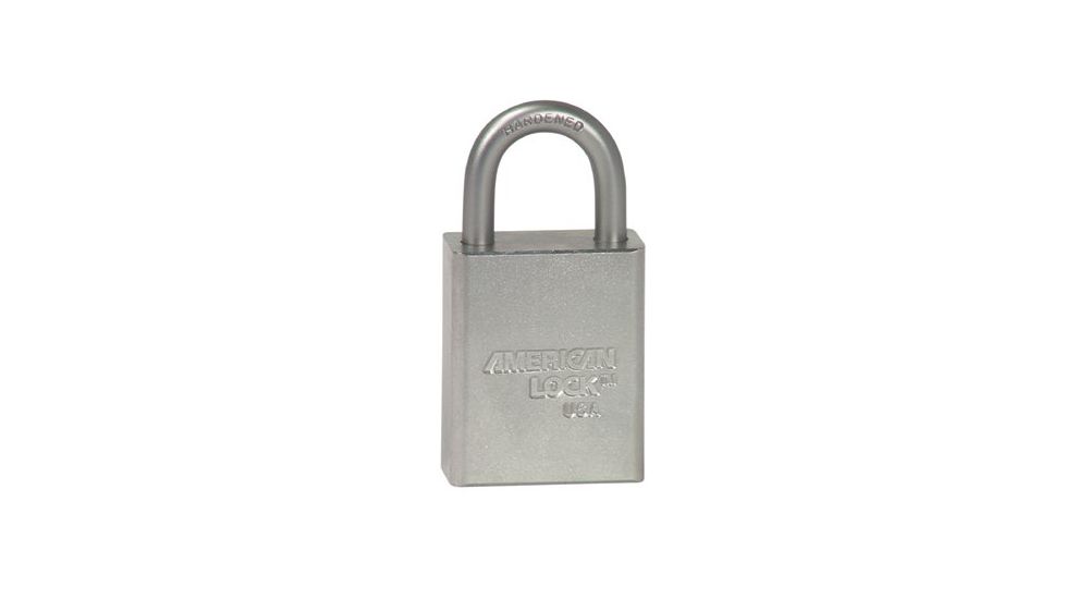 American Lock Solid Steel Padlock Satin Chro 045-A5200KD, Unit EA