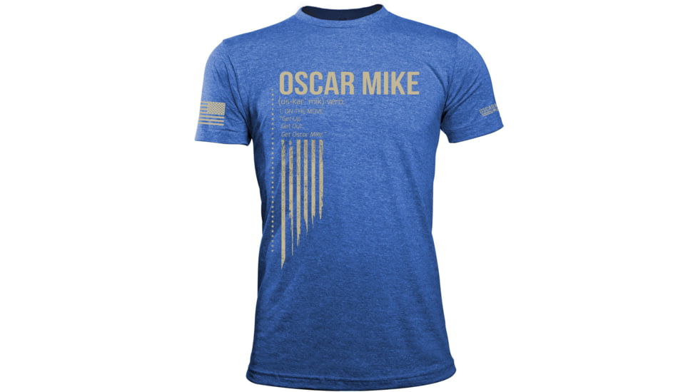 Oscar Mike OM Definition Tee - Mens T-Shirts, Vintage Blue, S, M-OM-HTRBLU-01-0085-S
