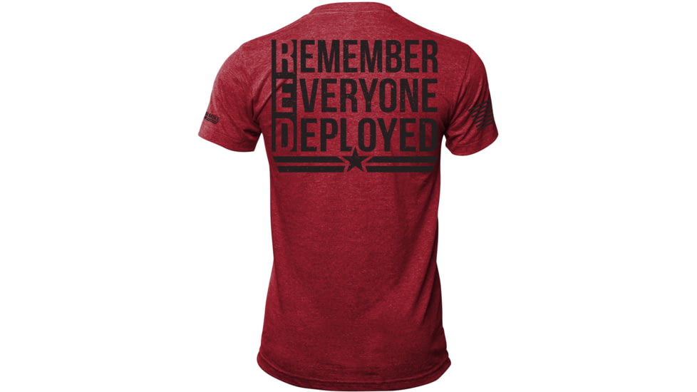 Oscar Mike Remember Everyone Deployed Tee - Mens T-Shirts, Red, L, M-OM-HTRRED-01-0097-L