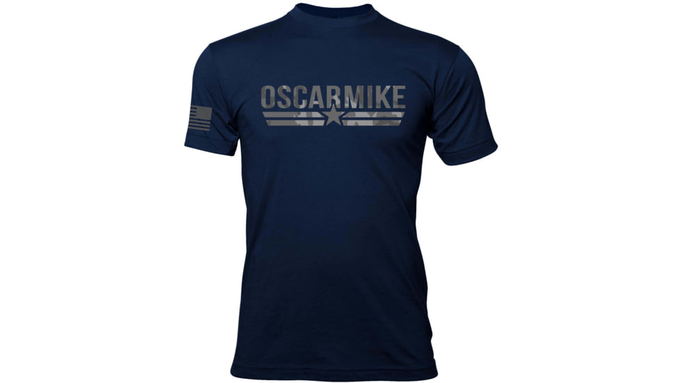 Oscar Mike Sea Camo T-Shirt - Mens, Navy, L, M-OM-NAVY-01-0111-L