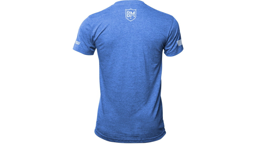 Oscar Mike Support Local Tee - Mens T-Shirts, Vintage Blue, S, M-OM-HTRBLU-01-0219-S