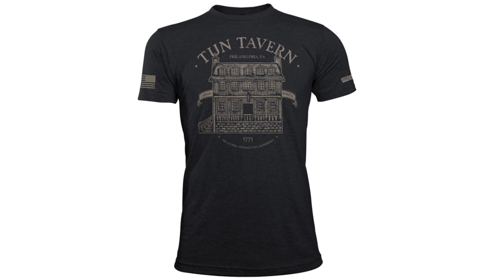 Oscar Mike Tun Tavern Tee - Mens T-Shirts, Charcoal, XL, M-OM-CHARC-01-0121-XL