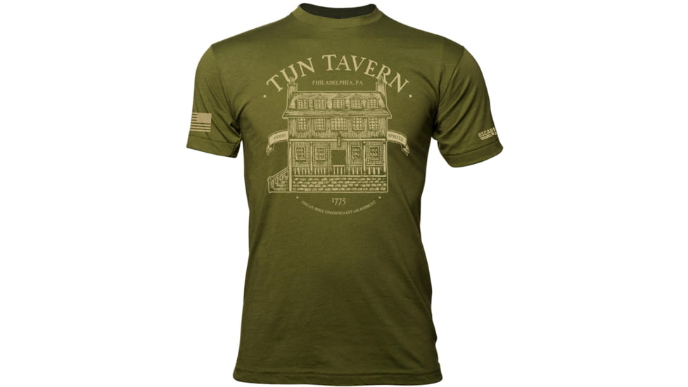 Oscar Mike Tun Tavern Tee - Mens T-Shirts, Olive, L, M-OM-ODG-01-0203-L