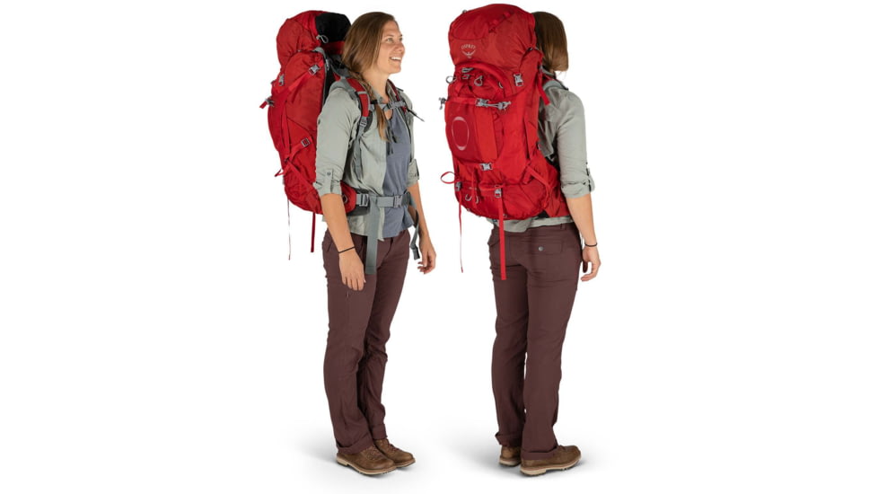 Osprey Ariel Plus 60 Pack - Womens, Carnelian Red, Extra Small/Small, 10002914