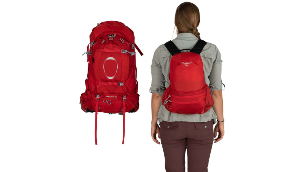 Osprey Ariel Plus 60 Pack - Womens, Carnelian Red, Extra Small/Small, 10002914