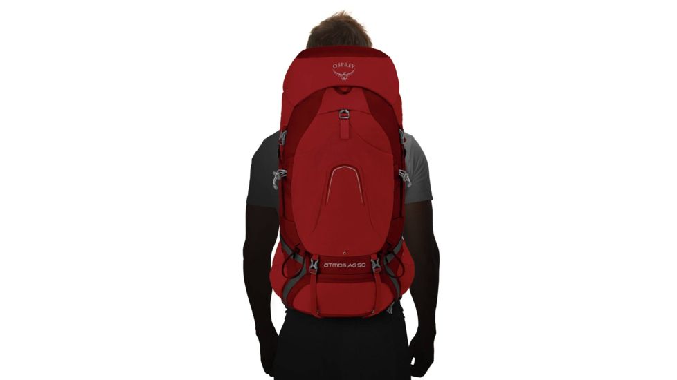 Osprey Atmos AG 50 Pack - Men's, Rigby Red, Large, 10001433