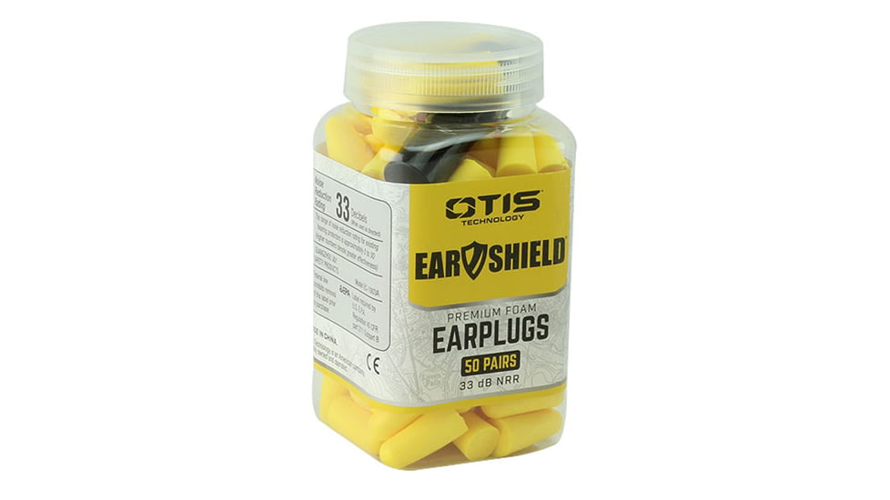 Otis Technology EarShield Foam Ear Plugs - 50 Pack, Yellow, FG-ESH-FPNC50