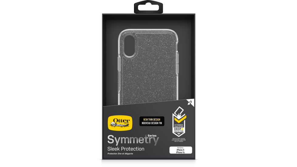 OtterBox Apple Symmetry Clear Iphone X/Xs, Silver Flake/Clear, 77-59584
