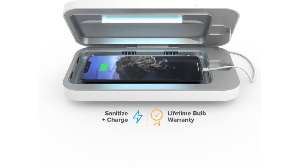 OtterBox Phonesoap 3 Uv Sanitizer/Charger, White/White, 78-80083
