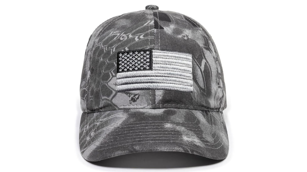 Outdoor Cap USA Flag Sports Canvas Camo Cap - Mens, One Size, Kryptek Raid, 120159-3-3
