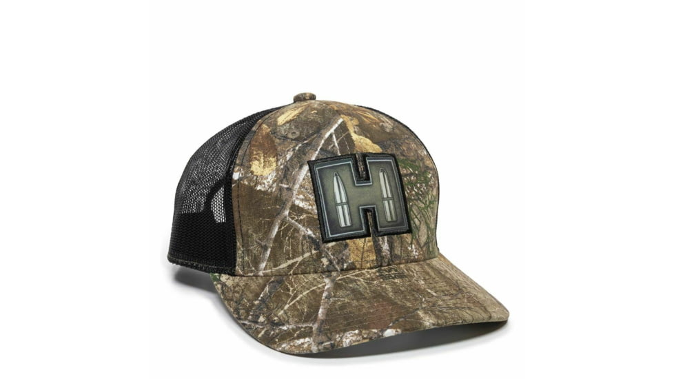 Outdoor Cap Realtree Edge/Black Mesh Back w/Hornady Label, HRN03A