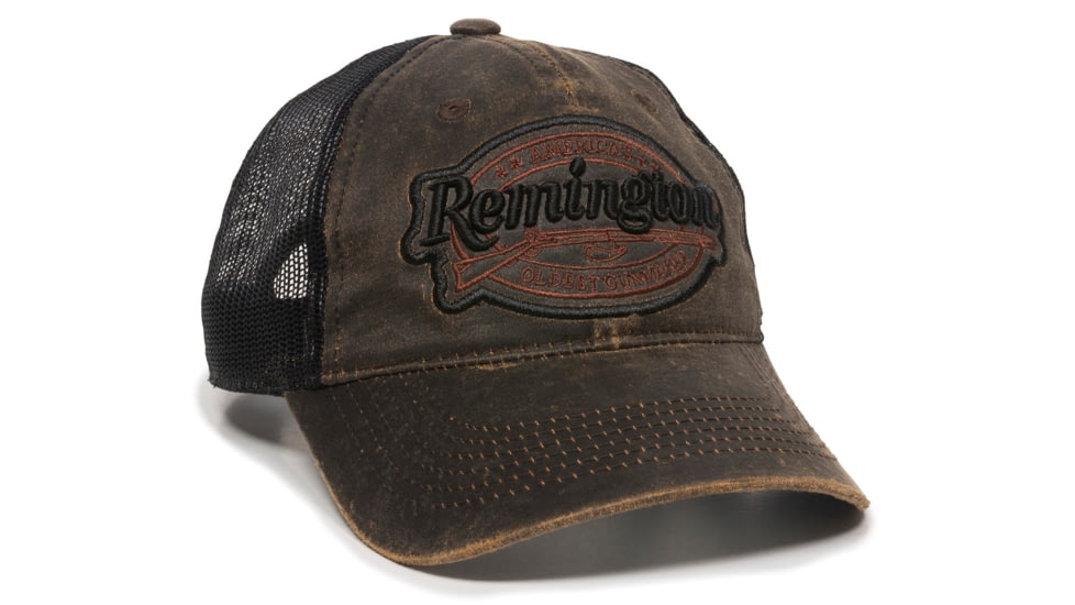 Outdoor Cap RM17A Remington Cap Cotton Black/Brown Unstructured OSFA