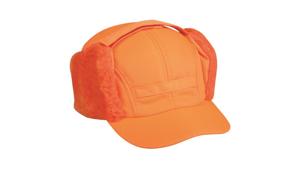 Outdoor Cap Winter Cap, w/Ear Flaps Blaze Orange T-200EX