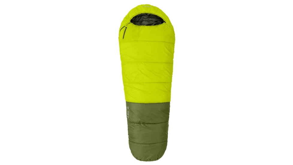 Outdoor Products 20F Mummy Sleeping Bag, Light Green/Dark Green, 50037