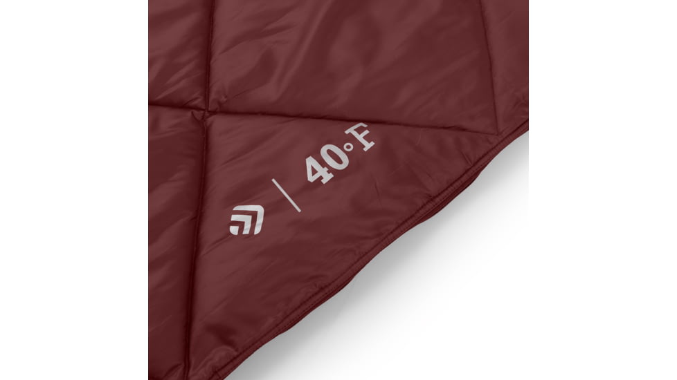 Outdoor Products 40F Extra Large Sleeping Bag w/ Pillow, Orange/Maroon, 50034