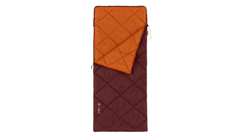 Outdoor Products 40F Extra Large Sleeping Bag w/ Pillow, Orange/Maroon, 50034