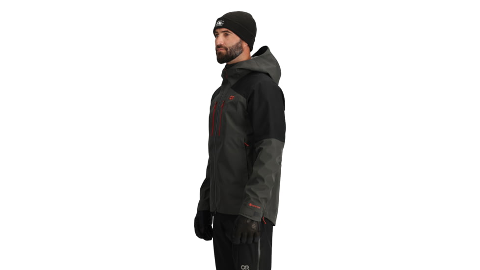 Outdoor Research Headwall Gore-Tex 3L Jacket - Mens, Storm/Black, Extra Large, 3220921345-XL
