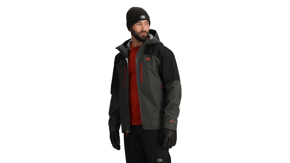 Outdoor Research Headwall Gore-Tex 3L Jacket - Mens, Storm/Black, Extra Large, 3220921345-XL