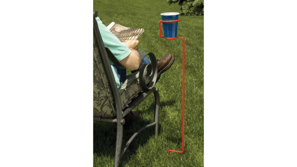 Outdoors Unlimited Standing Drink Holder, Red, 82755