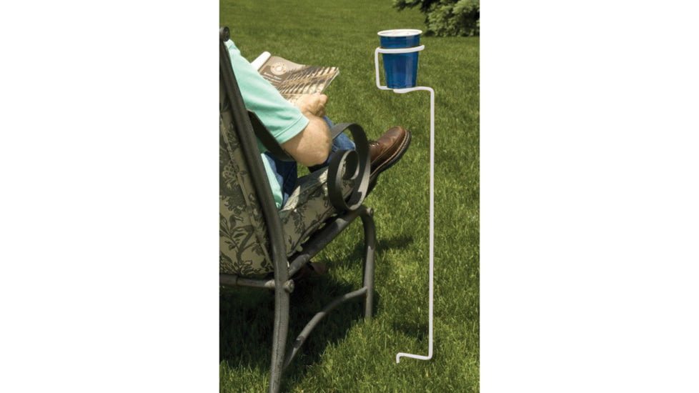 Outdoors Unlimited Standing Drink Holder, White, 82788