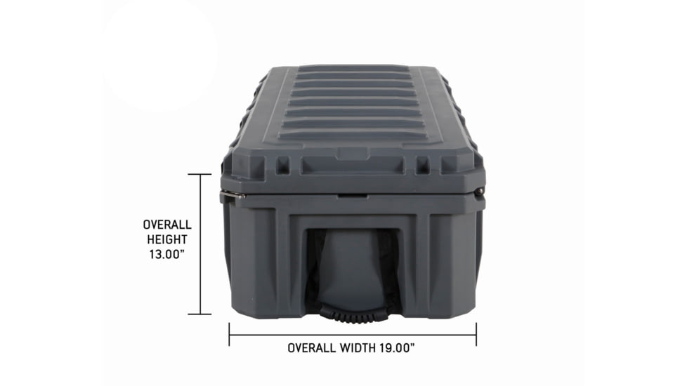 Overland Vehicle Systems D.B.S. Dry Box w/ Wheels, Drain and Bottle Opener, Dark Grey, 117 QT, 40100021