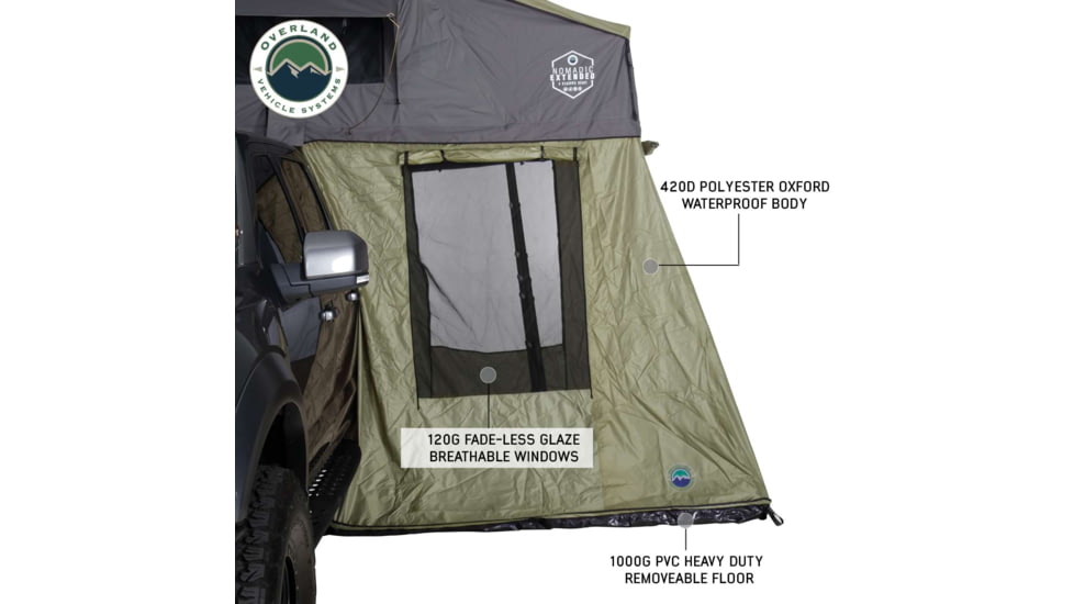 Overland Vehicle Systems N2E Nomadic 2 Extended Roof Top Tent w/Annex, 18629936