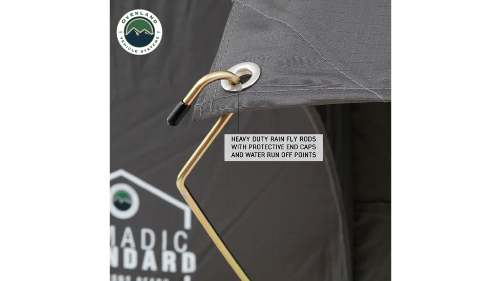Overland Vehicle Systems N2E Nomadic 2 Extended Roof Top Tent, Gray/Green, 18329936