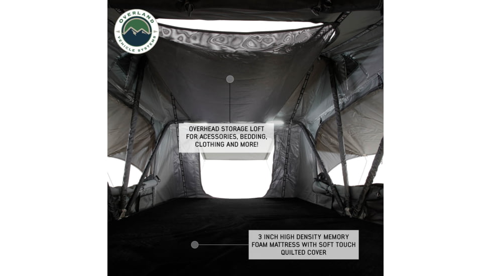 Overland Vehicle Systems N2S Nomadic 2 Standard Roof Top Tent, Gray/Green, 18429936