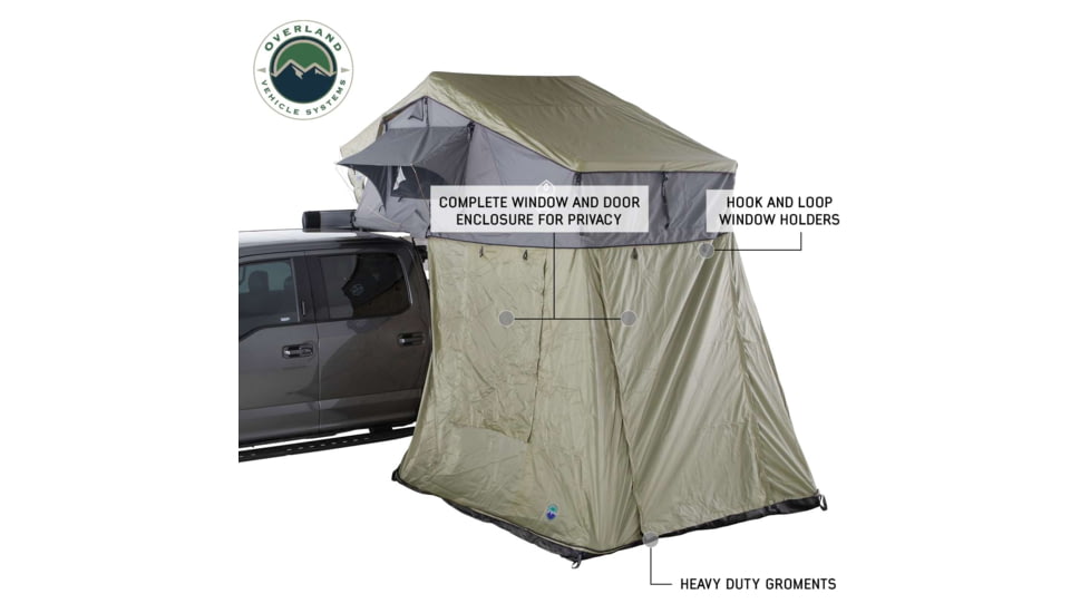 Overland Vehicle Systems N4E Nomadic 4 Extended Roof Top Tent Annex Room, 18549936