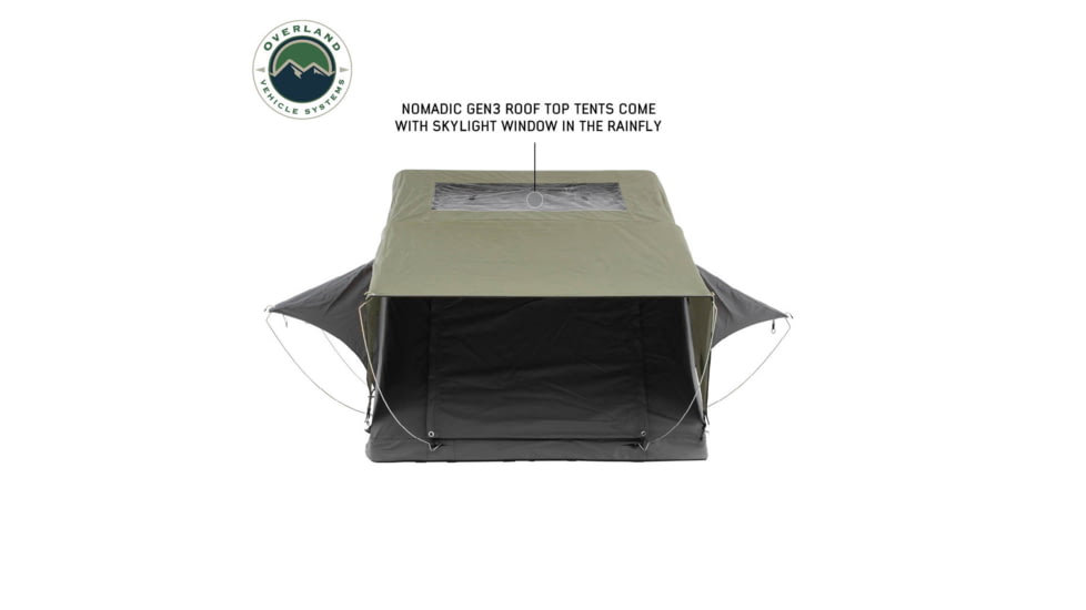 Overland Vehicle Systems N4E Nomadic 4 Extended Roof Top Tent w/Annex, 18641936