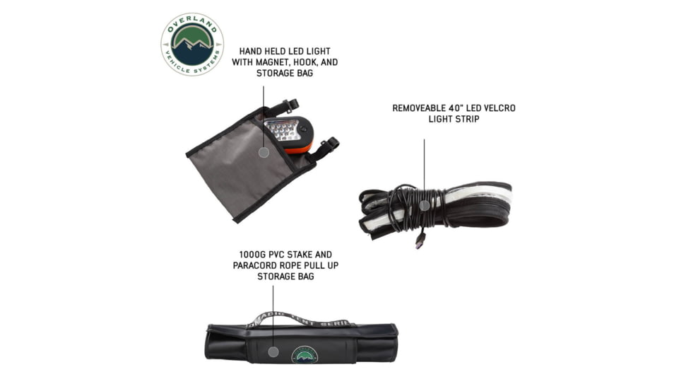 Overland Vehicle Systems N4E Nomadic 4 Extended Roof Top Tent w/Annex, 18641936