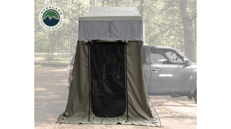 Overland Vehicle Systems Nomadic 2 Annex Base, Green/Black, 81 x 72 x 82 in, 18029836